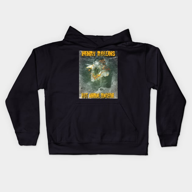 Henry Rollins Hot Animal Machine Kids Hoodie by ifowrestling